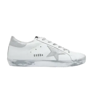 Кроссовки Golden Goose Wmns Superstar White Silver Sparkle, белый