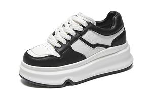 Повышение амортизации Низкие Стильные Скейтбординг Кроссовки Женские WOOS BOBO, Черный