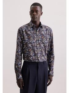 Деловая рубашка, стандартного размера, коричневого цвета Seidensticker