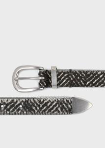 кожаный пояс в елочку