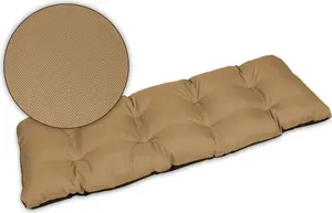 Подушка для сиденья, подушка для скамьи, накладка на садовую скамейку - 180x50 см - для улицы и дома - бежевый SuperKissen24.