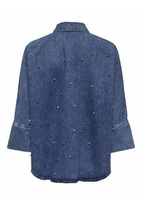 Рубашка ONLY, джинсовая, синего цвета