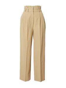 Свободные брюки со складками спереди EDITED Becky, светло-бежевый