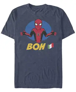 Футболка мужская Marvel "Spider-Man Far From Home Boh Spidey Shrug" с короткими рукавами Fifth Sun, синий
