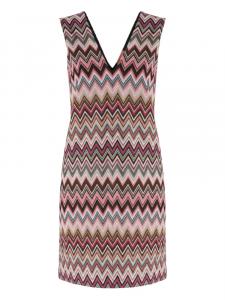 Мини-платье с зигзагообразным узором Missoni, розовый