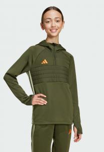 Худи Adidas Performance TIRO ESSENTIALS WINTERIZED YOUTH, Night Cargo Tent Green Impact Orange/Green