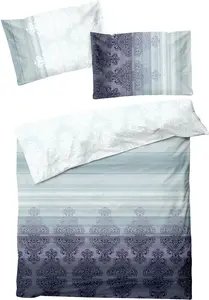 Постельное белье Dream Sleep Fine Flannel Aura Blue 160x210 см + 65x100 см Traumschlaf