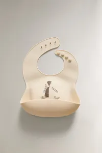 Детский силиконовый нагрудник в виде кролика Zara, мультиколор