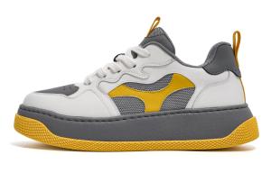 Кроссовки C°BANNER Skateboarding Shoes Men Low-top White/Gray, белый/серый