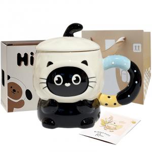 Кружка 3 60мл 400мл объем KAWASIMAYA, [Shopping Bag]Candy Kitten Mug+Greeting Card