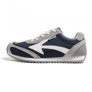 HUANQIU Мужские повседневные кеды low top из синтетической кожи и текстиля с амортизацией, устойчивые к истиранию, дышащие и нескользящие