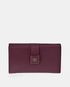 Большой женский кошелек из кожи Pierre Cardin, бордовый