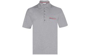 Футболка поло мужская серая THOM BROWNE