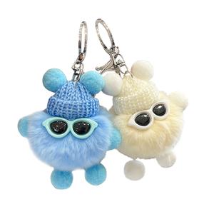 Рекс кроличий мех small coal, милые подвески для сумки плюшевые куклы подвеска Bowl