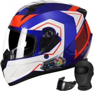 Шлем Halying для мотоцикла, синий / белый