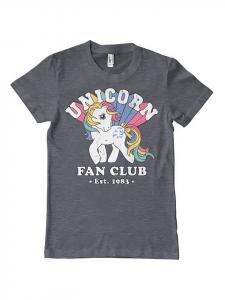 Футболка Unicorn Fan Club T-Shirt серого цвета My Little Pony