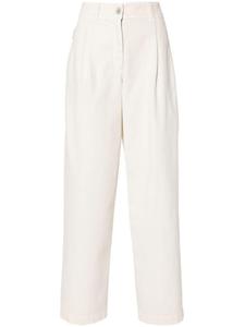 Brunello Cucinelli джинсы Baggy со складками, белый