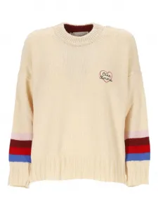 Полосатый свитер с круглым вырезом Giada Benincasa, нейтральный