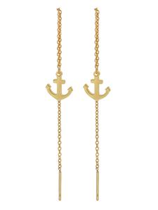 Adeliás Женский кулон из нержавеющей стали в золотом исполнении