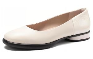 Ecco Повседневные однотонные туфли женские 2 см, белые