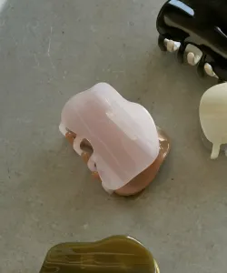 Двухцветный ацетатный мини-зажим Вэнса Goldy, цвет Pink