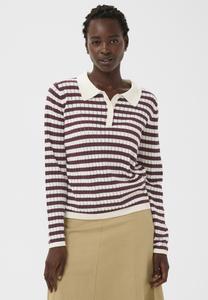 Поло Part Two ZARIA, Fig Stripe/Mottled Bordeaux