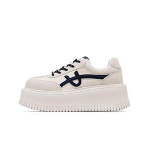 C°BANNER Женские низкие скейтерские кеды бежевые, цвет Beige