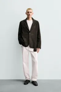 Zara Блейзер из замшевой кожи origins