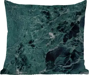 Подушка для улицы - Мрамор - Камень - Текстура - Имитация мрамора - Дизайн - 50x50 см - Устойчива к погодным условиям - Подушка для отдыха - Удобная - Подушка с изображением MuchoWow