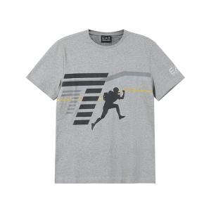 Мужская футболка с коротким рукавом EMPORIO ARMANI, серый