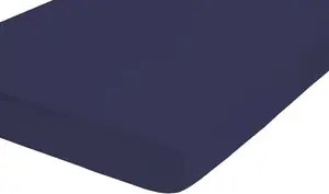 Простыня на резинке biberna Jersey-Elastic 0077866 цвет: темно-синий, размер: 1x 140x200 см - 160x220 см Biberna