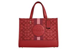 COACH Джерси Демпси с жаккардовой тканью и сумкой через плечо из галечной кожи