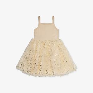 Платье-Пачка из хлопковой смеси с блестками, 1-6 лет Bob & Blossom, золотой