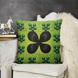 HighonHi Декоративная наволочка Lucky Charms Shamrock зеленого цвета