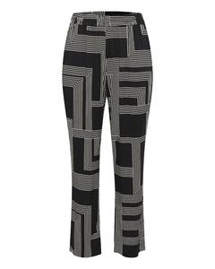 Широкие брюки со складками спереди KAFFE CURVE Donna, черный