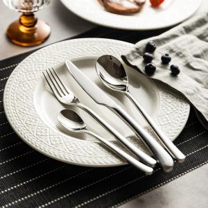 Modern Housewife Набор ножей и вилок для стейка Modengzhufu из нержавеющей стали, западный столовый прибор, комплект из 3 предметов: нож, вилка и ложка