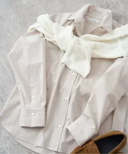 Рубашка прямого кроя из пряжи, окрашенной в цвет пишущей машинки Journal Standard, цвет Natural