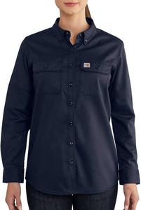 Женская огнестойкая рубашка Carhartt из прочного эластичного твила, Dark Navy