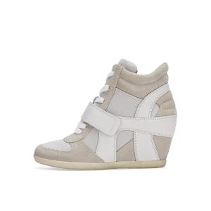 BOWIE BIS Collection Кожаные повседневные туфли на платформе для женщин ASH, светло серый