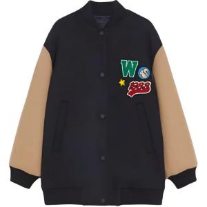 Куртка с длинными рукавами и пуговицами Max Mara для выходных Weekend Maxmara, синий