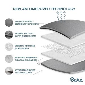 Одеяло Bare Home весом 10 фунтов, цвет Minky Light Grey