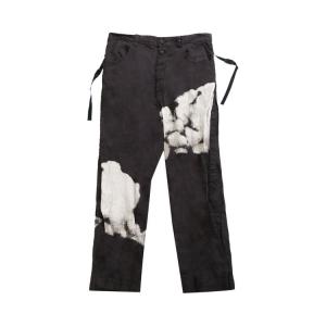 Брюки Undercover Printed Linen Trousers 'Black Base', черный