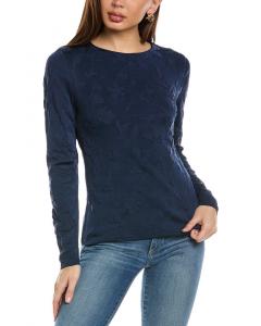 Лафайетт 148 Нью-Йорк шерстяной свитер с цветочным принтом Lafayette 148 New York, синий