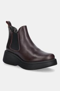 Кожаные ботинки челси MULK159FLY Fly London, бордовый