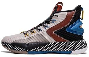 ANTA Безумные 3 амортизирующие противоскользящие и износостойкие баскетбольные кроссовки мужские белые красные