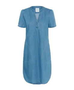 Синее джинсовое платье с пышными рукавами Part Two, синий