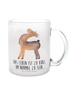 Кружка с надписью Lama и надписью Прозрачная Mr. & Mrs. Panda