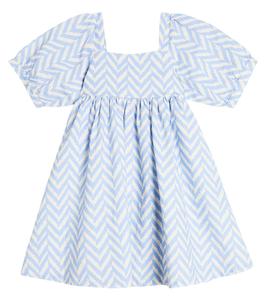 Платье la brea из хлопка и льна The New Society, синий