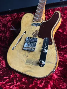 Fender Custom Shop Artisan Buckeye Double Esquire, NOS - Стареющая Натуральная