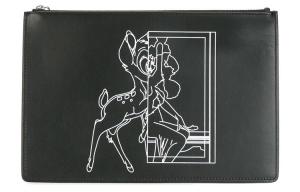 Givenchy Кожаный клатч унисекс черный
